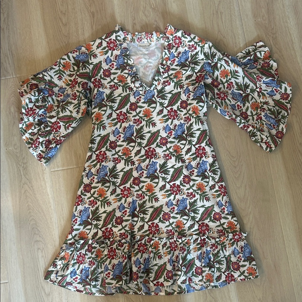 Fitzroy Willa Patterned Cotton Dress –Spring/Summer Dress – Women’s S
